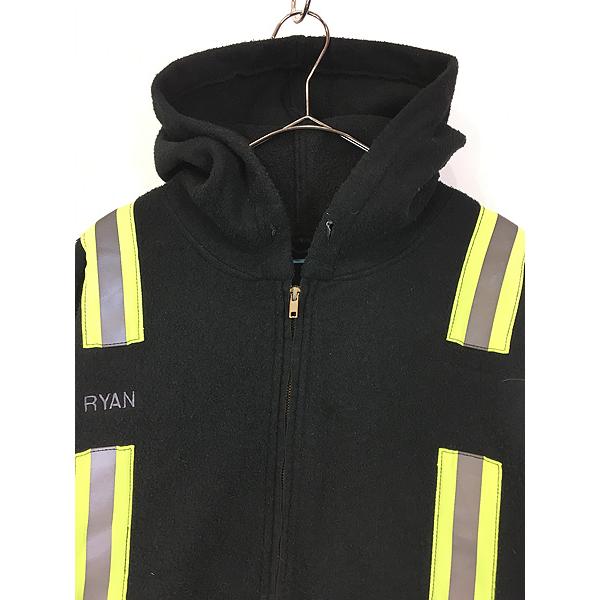 古着 90s GUARDIAN リフレクター テープ ワーク フリース