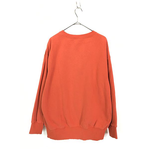 ネ*ン様 美品◎NIKE ナイキ スウェット オレンジ ナイキロゴ スウォッシュ 古着 NIKE センター スウォッシュ 刺しゅう スウェット