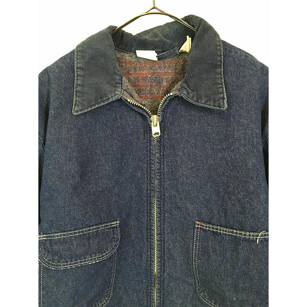 古着 70s Blue Bell 希少!! フルジップ 濃紺 デニム ワーク 古着 70s Blue Bell 希少!! フルジップ 濃紺 デニム ワーク