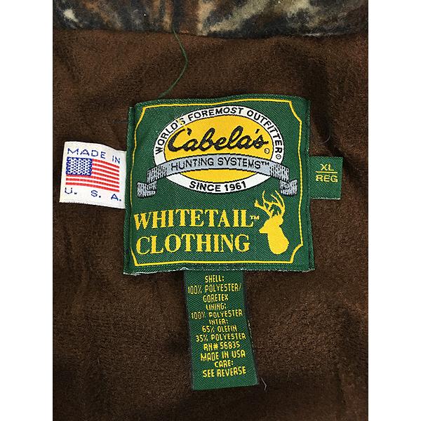 古着 90s USA製 Cabela's 「GORE-TEX」 リアルツリー カモ 迷彩 古着 90s USA製 Cabela's 「GORE-TEX」 リアルツリー カモ 迷彩