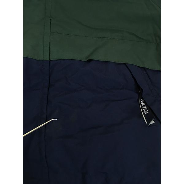 90s ノーティカ　NAUTICA アウター　ミリタリージャケット　ダウン　緑 size XXL】90s NAUTICA ノーティカ ノーチカ セーリング