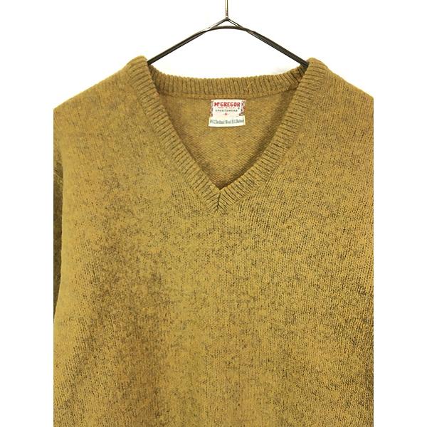 古着 60s USA製 McGREGOR 無地 ソリッド Vネック モヘア ウール 古着 60s USA製 McGREGOR 無地 ソリッド Vネック モヘア ウール
