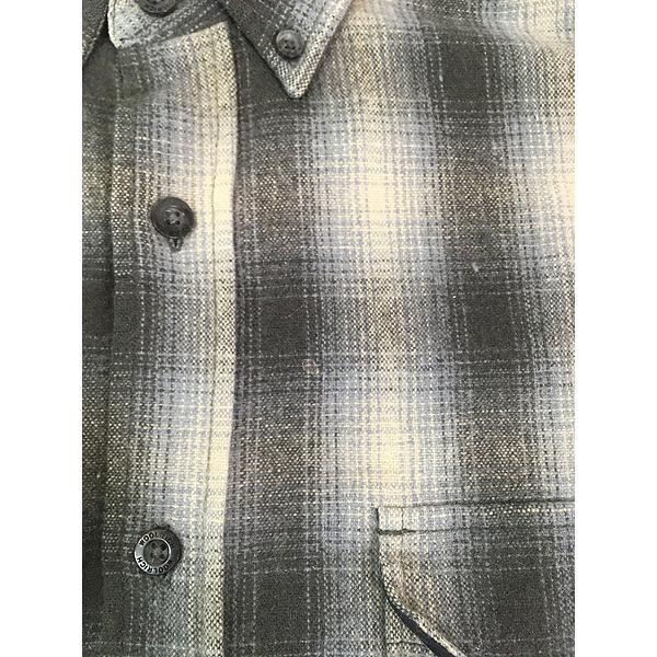 古着 00s WoolRich オンブレ シャドー チェック ウール シャツ M 古着 00s WoolRich オンブレ シャドー チェック ウール シャツ M