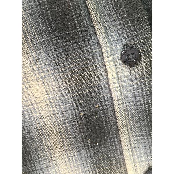 (古着)90〜00s オンブレチェックシャツ ウール cityboy 古着)90〜00s オンブレチェックシャツ ウール cityboy 古着)90