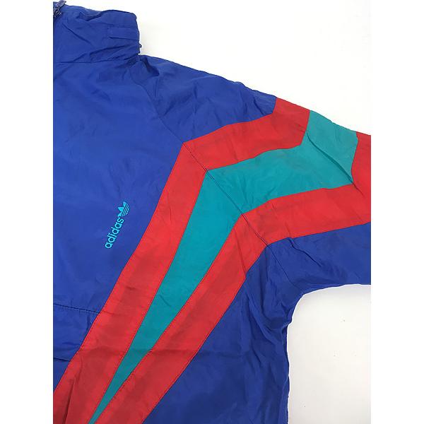 古着 90s adidas クレイジー パターン ハーフジップ 2way