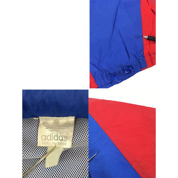 古着 90s adidas クレイジー パターン ハーフジップ 2way