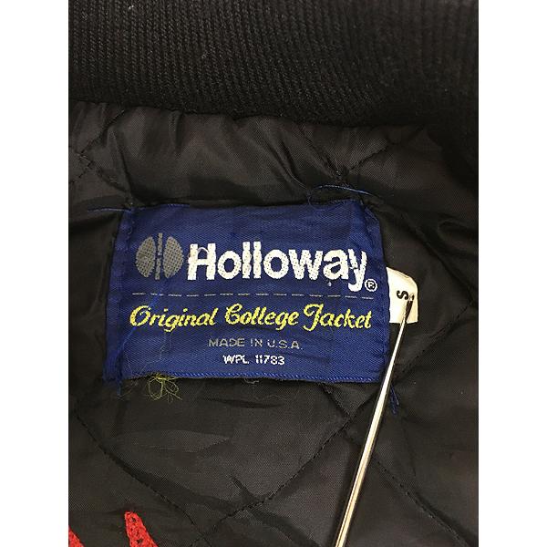 古着 80s USA製 Holloway 豪華 チェーン ステッチ フェイク 古着 80s USA製 Holloway 豪華 チェーン ステッチ フェイク