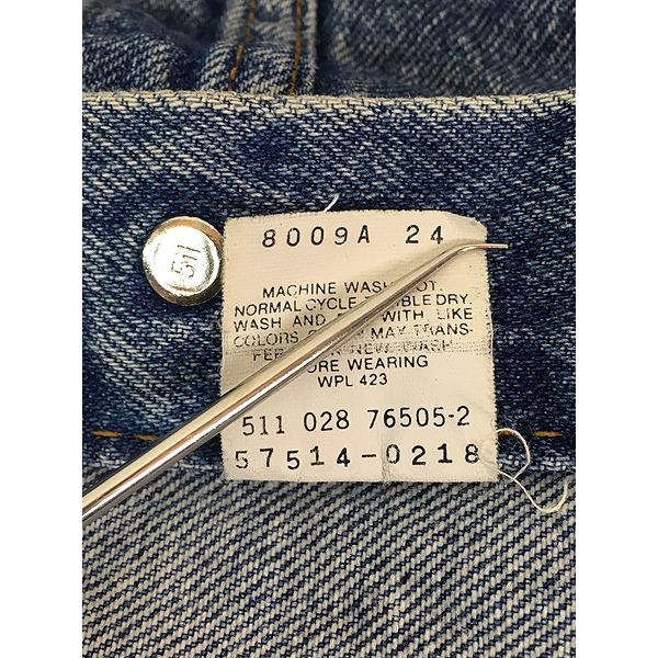 古着 80s USA製 Levi's 57514-0218 ロング ポケット デニム