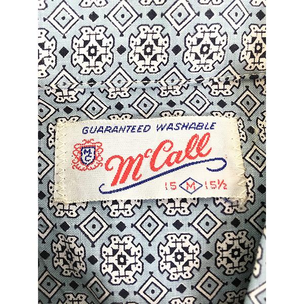 古着 60s Penney's Towncraft 貴重!! 格闘技 総柄 開襟 ボックス