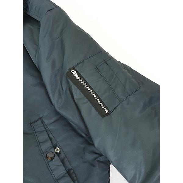 古着 80s USA製 Dickies 襟ボア パデッド ナイロン ワーク ボンバー 