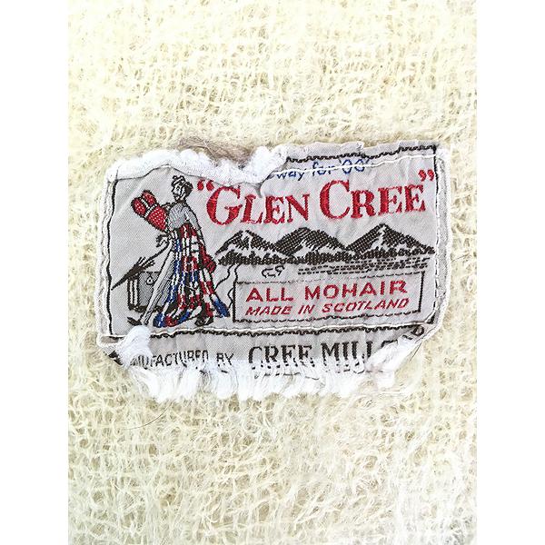 雑貨 古着 50-60s Scotland製 GLEN CREE ギンガム チェック モヘア 