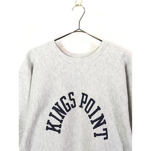 古着 90s USA製 Champion Reverse Weave 「KINGS POINT」 ミリタリー 