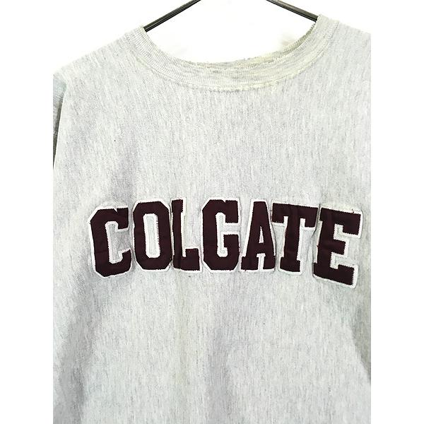 古着 90s USA製 Champion Reverse Weave 「COLGATE」 リバース 