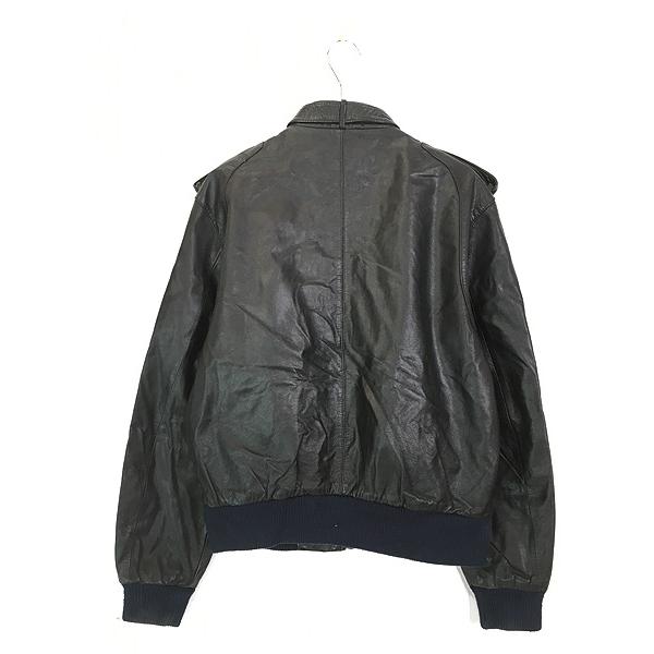 80sヴィンテージ members only 中綿 レザーブルゾン 古着