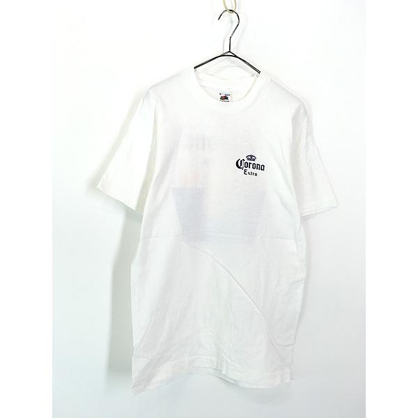90s Corona Extra コロナビール ピンナップ 企業Tシャツ 99年 古着 90s USA製 Corona Extra コロナ ビール 企業 発泡 プリント