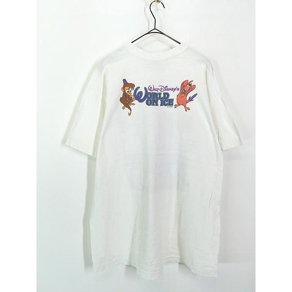 古着 90s USA製 Disney Aladdin アラジン ジャファー ジーニー ジャスミン マルチ キャラクター Tシャツ XL 古着｜dracaena｜03