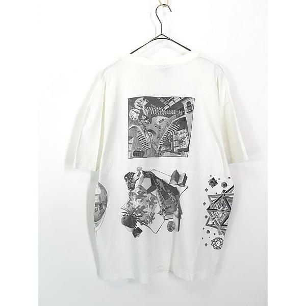 古着 90s USA製 M.C. Escher エッシャー 豪華 マルチ オールド 古着 90s USA製 M.C. Escher エッシャー 豪華 マルチ オールド
