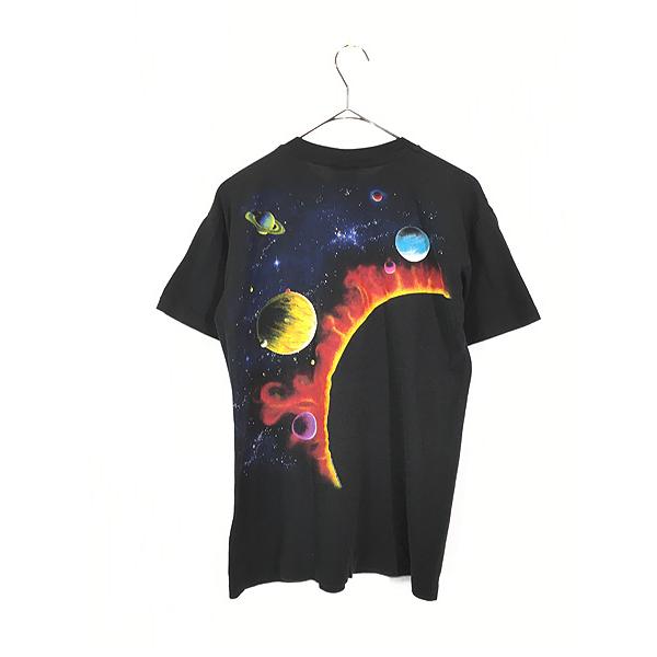 古着 90s USA製 宇宙 惑星 太陽 グラフィック アート Tシャツ S 古着 90s USA製 宇宙 惑星 太陽 グラフィック アート Tシャツ S