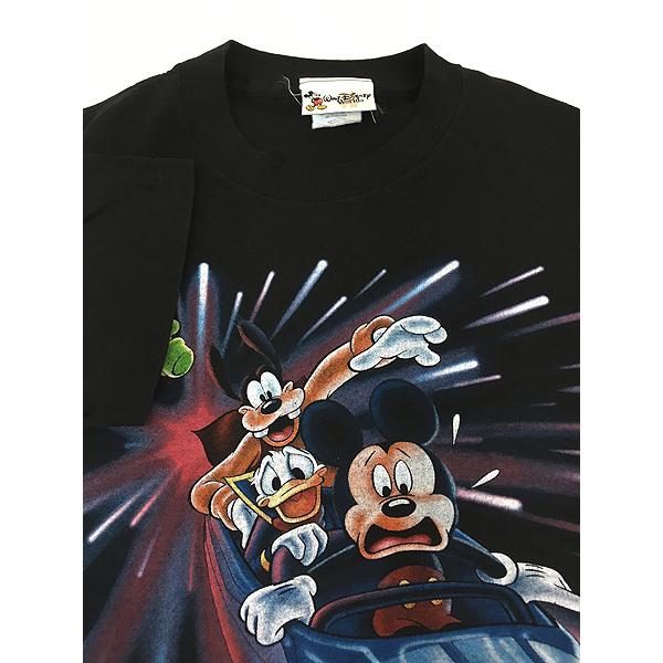 古着 90s USA製 Disney ミッキー ドナルド グーフィー 「SPACE 