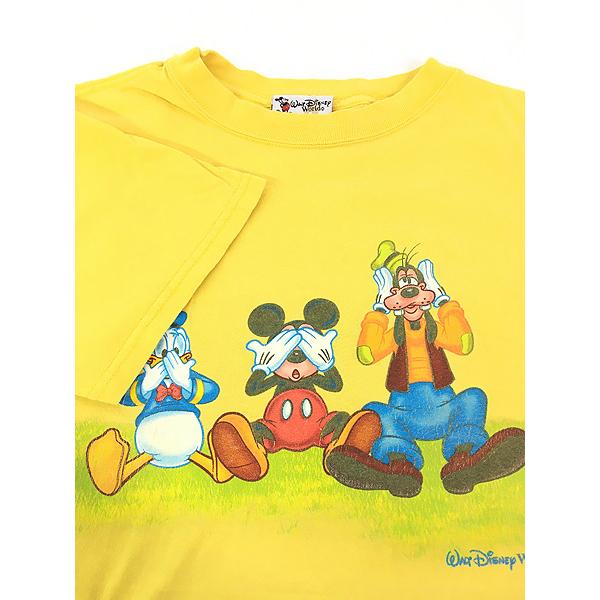 古着 90s USA製 Disney ドナルド ミッキー グーフィー 見ざる 古着 90s USA製 Disney ドナルド ミッキー グーフィー 見ざる
