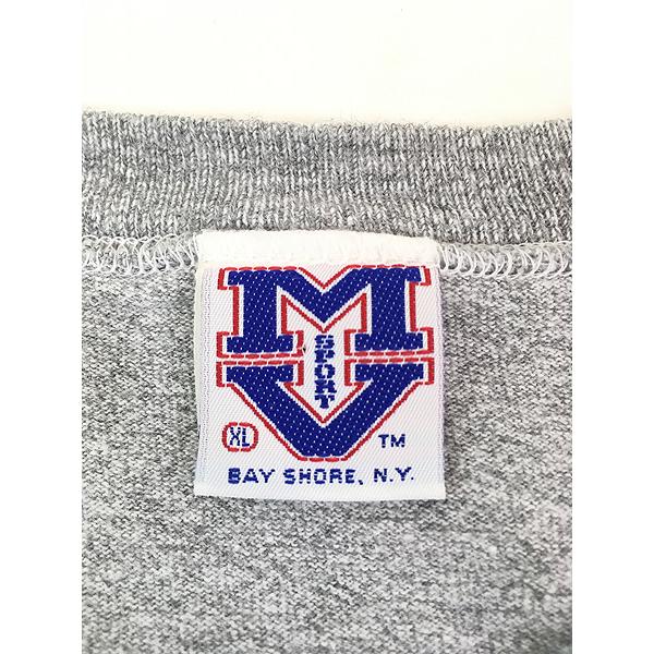 古着 90s USA製 MV Sport 「NAVY」 2段 霜降り ミリタリー ヘビー T 