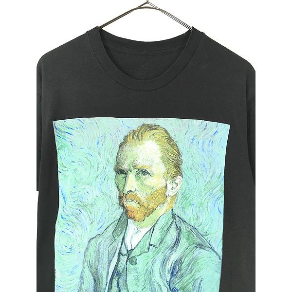 古着 Vincent Van Gogh ゴッホ 自画像 アート Tシャツ M : 古着屋 