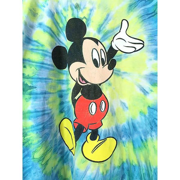 古着 90s Disney Mickey ミッキー うずまき タイダイ Tシャツ XL 古着 90s Disney Mickey ミッキー うずまき タイダイ Tシャツ XL