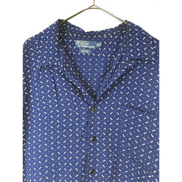 古着 Polo Ralph Lauren 「CLAYTON」 和柄 レーヨン 半袖 開襟 
