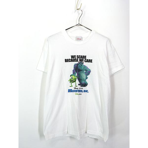 古着 00s USA製 Disney MONSTERS INC モンスターズインク サリー マイク ムービー Tシャツ L 古着｜dracaena｜02