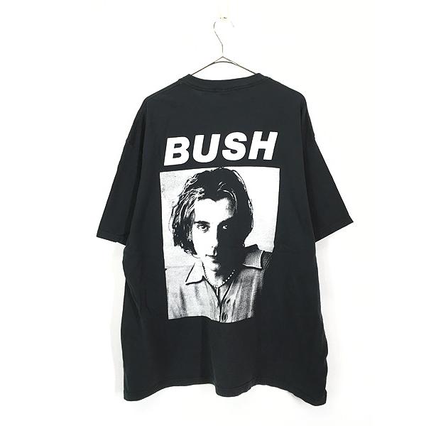 古着 90s USA製 Bush 希少!! 両面 BIG フォト オルタナ ロック バンド 