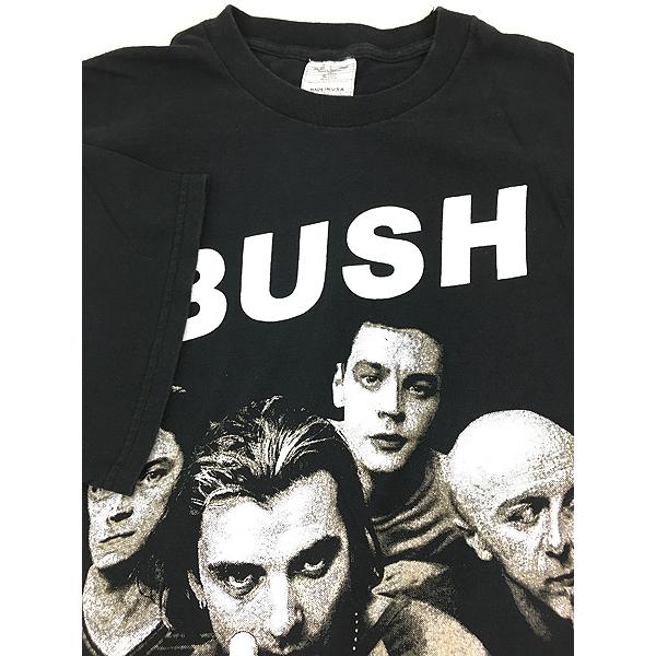 古着 90s USA製 Bush 希少!! 両面 BIG フォト オルタナ ロック バンド 