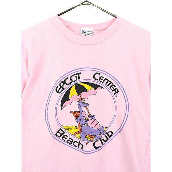 レディース 古着 80s USA製 Disney フィグメント ドラゴン エプコット 