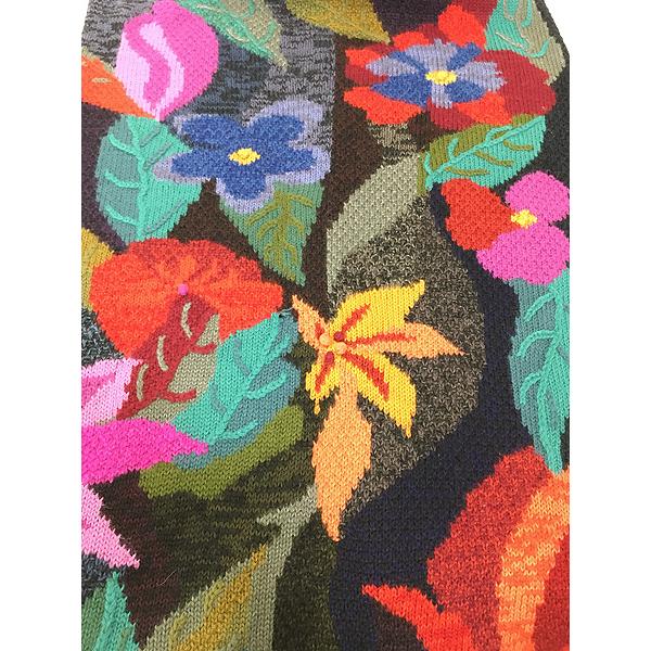 レディース 古着 PERUVIAN CONNECTION カラフル 花 フラワー 100 