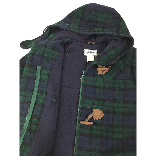 レディース 古着 80s USA製 LL Bean ブラックウォッチ チェック