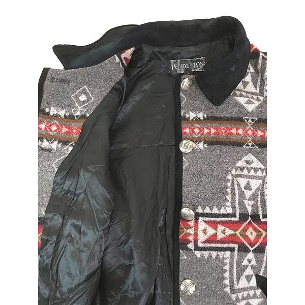 レディース 古着 Pendleton ネイティブ チマヨ デザイン ウール