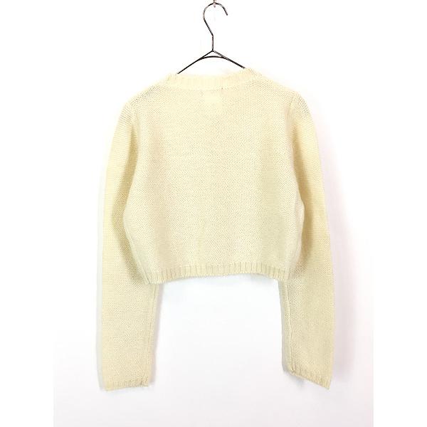 レディース 古着 90s ESPRIT シンプル クロップド丈 モヘア レディース 古着 90s ESPRIT シンプル クロップド丈 モヘア