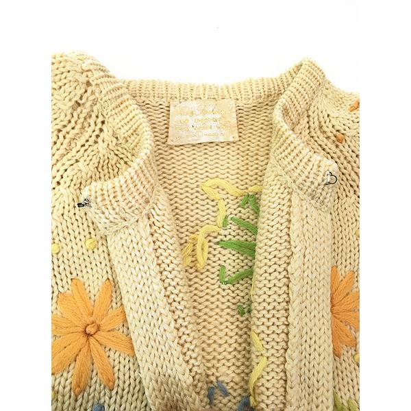 レディース 古着 60-70s Fully Fashioned カラフル 花柄 レディース 古着 60-70s Fully Fashioned カラフル 花柄