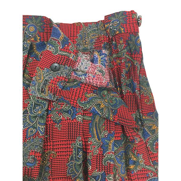 90s レーヨン シャツ セットアップ ロングスカート ペイズリー USA