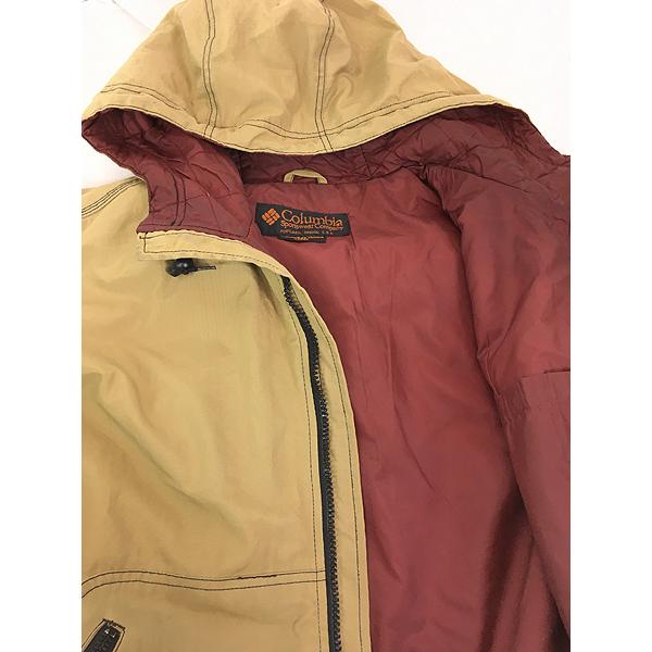 古着 90s Columbia 「CONVERT」 ベロア パッチ ナイロン パデット  