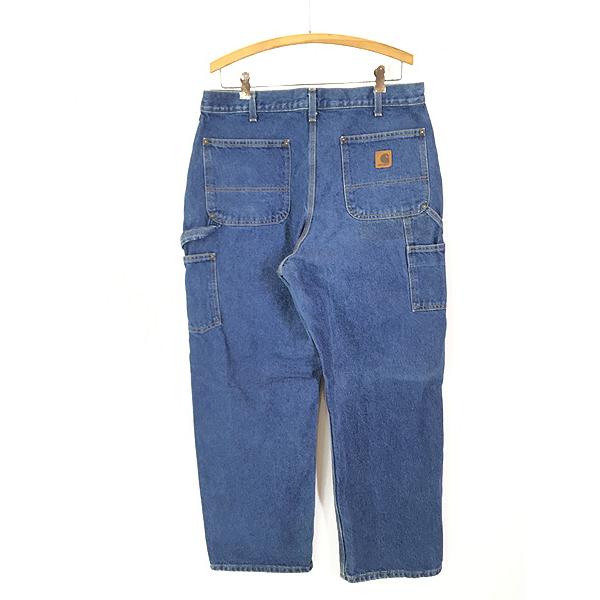 古着 90s Carhartt Wニー デニム ペインター ワーク パンツ W37 L30 古着-