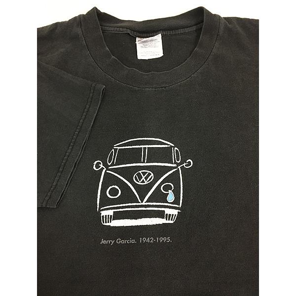 Jerry Garcia × VWバス イラストプリント Tシャツ Jerry Garcia Tribute 1942-1995 Volkswagen T Shirt Small
