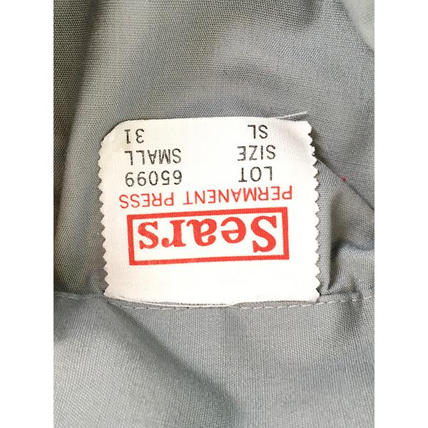 古着 70s Sears 「Sears」 PERMANENT PRESS オールド ワーク シャツ S 