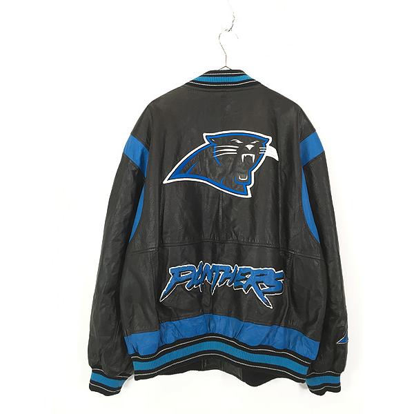 古着 90s NFL New York Giants ジャイアンツ 本革 オールレザー 