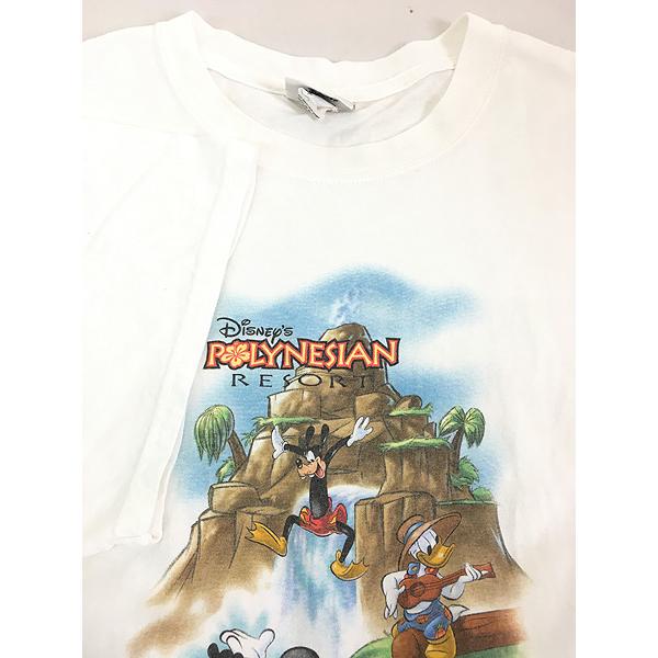 古着 00s Disney 「Polynesian Resort」 ミッキー ドナルド グーフィー パーク Tシャツ XL 古着｜dracaena｜04