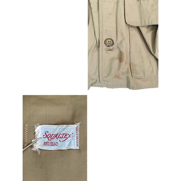 古着 50s RED HEAD 名品 「SQUALTEX」 コットンポプリン 防水 古着 50s RED HEAD 名品 「SQUALTEX」 コットンポプリン 防水