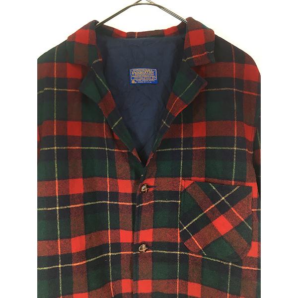 古着 70s USA製 Pendleton タータン チェック ウール テーラード