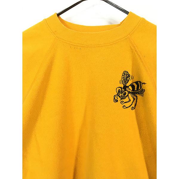 古着 ビンテージ 80s USA チューリップ 花 スウェット トレーナー 美品 古着 80s USA製 蜂 ハチ ポップ アート スウェット トレーナー L