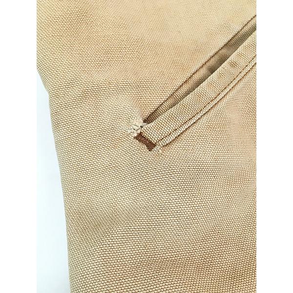 古着 70s Carhartt 裏地 ストライプ ブランケット クリーム ブラウン