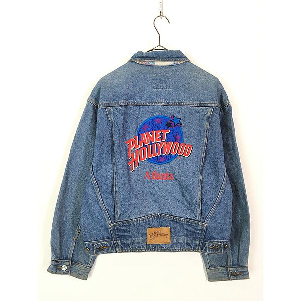 古着 90s PLANET HOLLYWOOD 「Atlanta」 刺しゅう デニム 古着 90s PLANET HOLLYWOOD 「Atlanta」 刺しゅう デニム