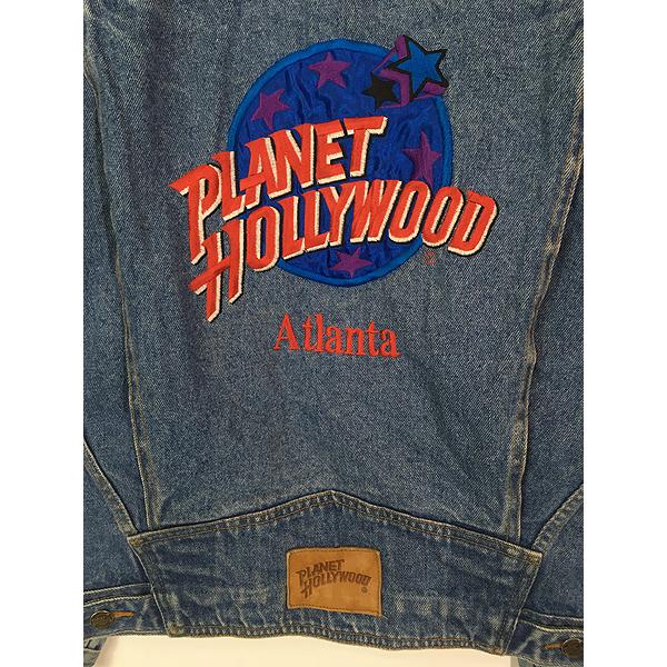 古着 90s PLANET HOLLYWOOD 「Atlanta」 刺しゅう デニム 古着 90s PLANET HOLLYWOOD 「Atlanta」 刺しゅう デニム